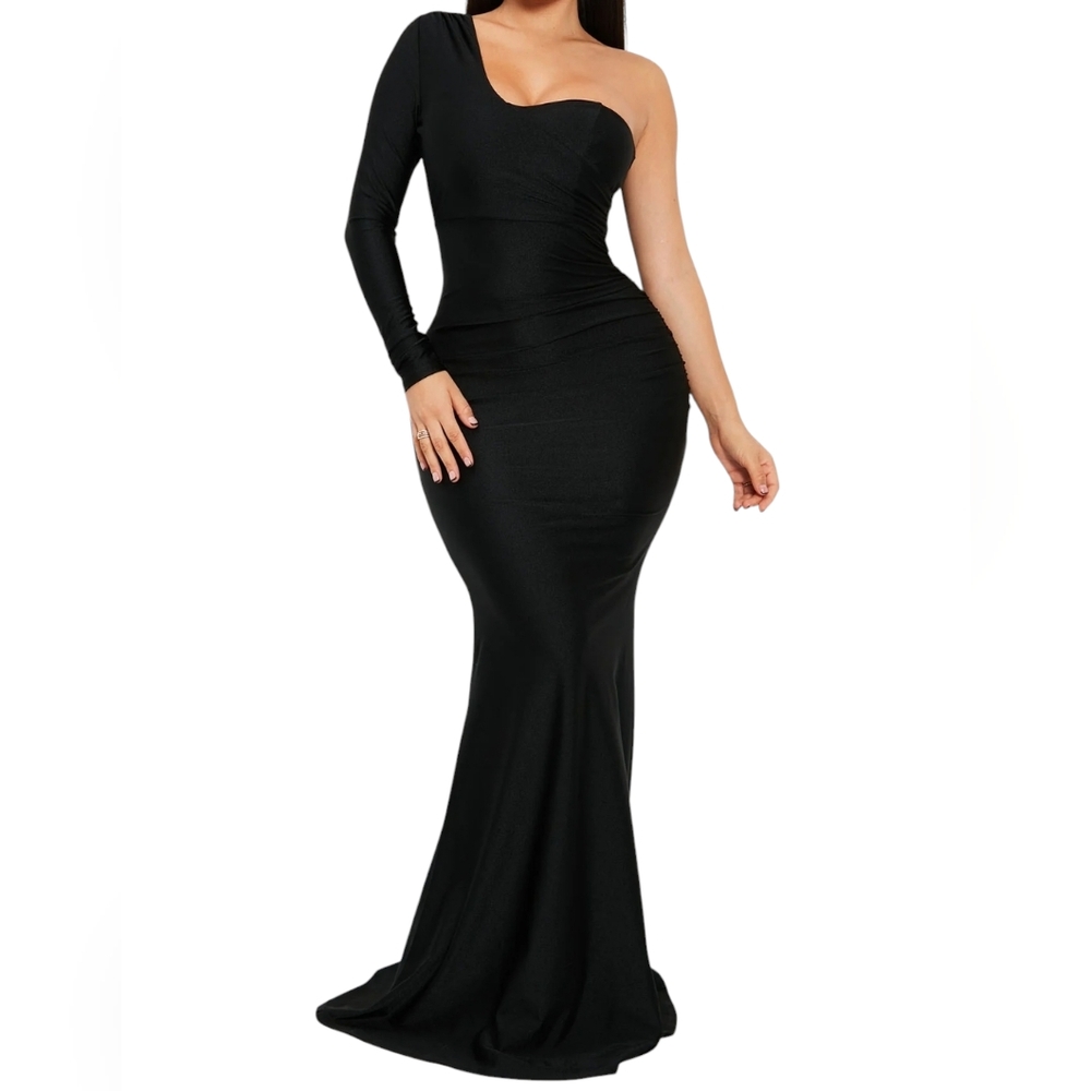 Fashion Nova Long Dress, Size 2X, Black